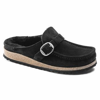 Clogsy Birkenstock Buckley Shearling Semisove Kozene Damske Čierne | SK 264OKI